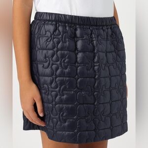 NWT Ganni Recycled Nylon Puffer Skirt